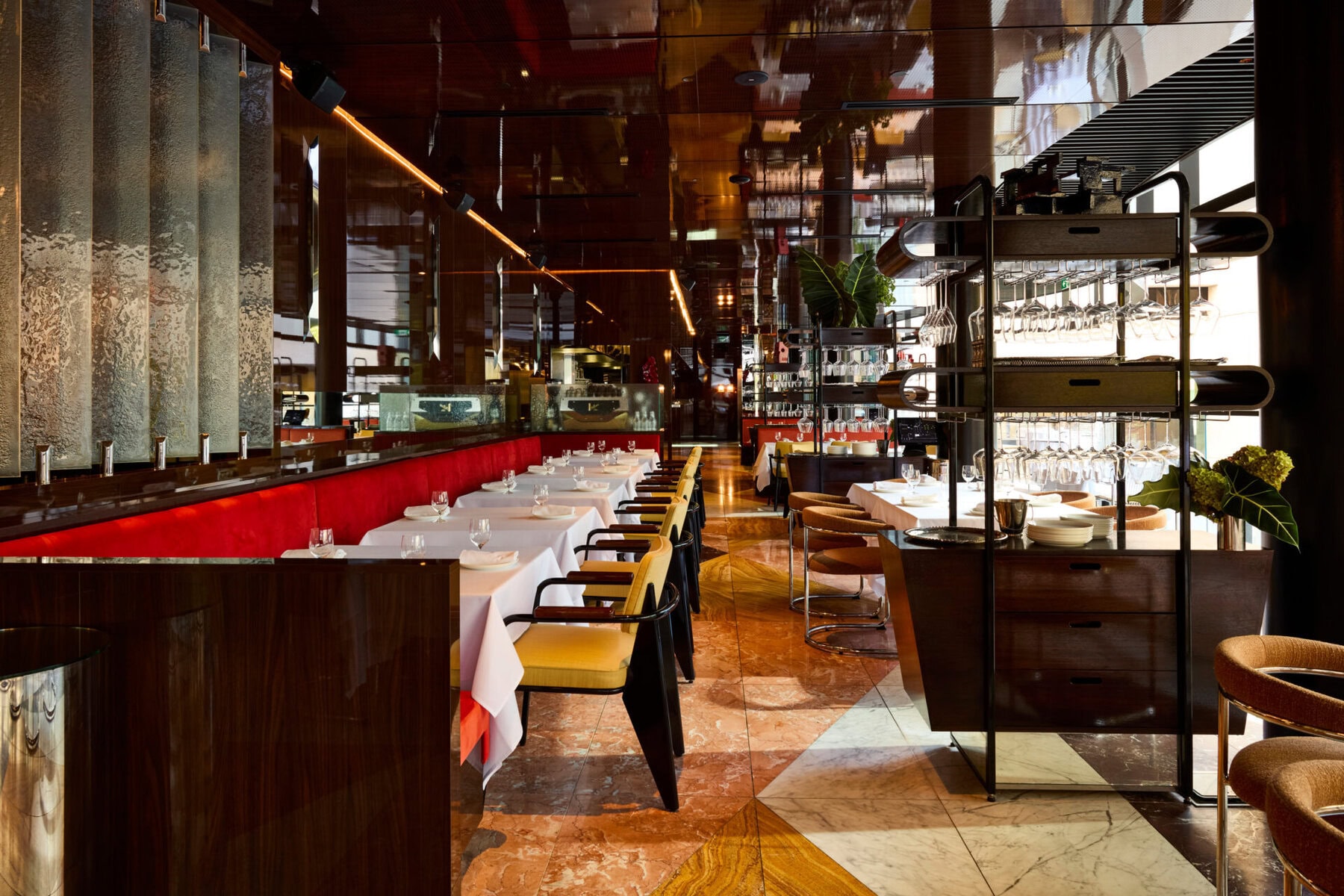 The Grill dining room at The International