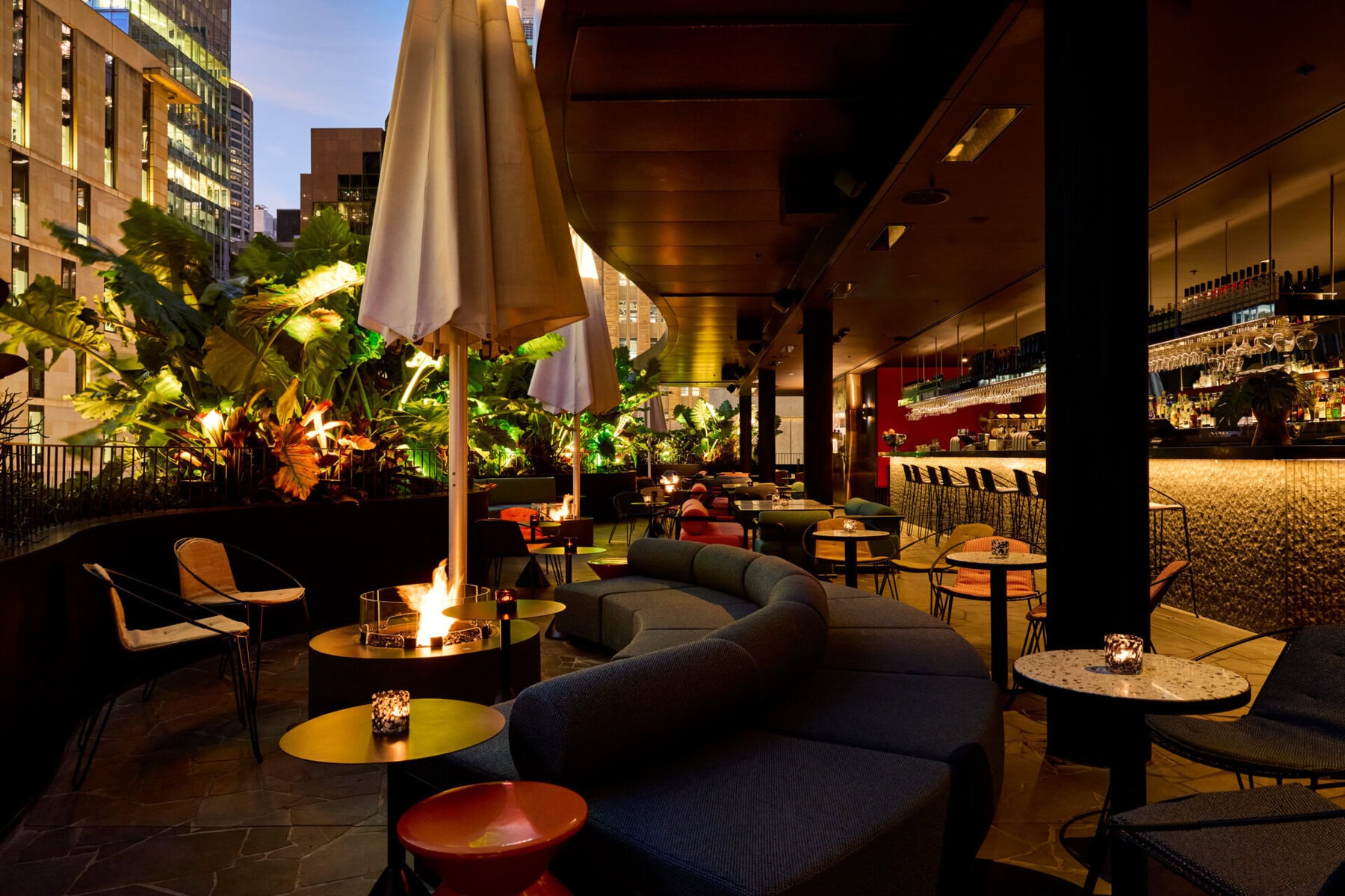 Panorama Bar rooftop seating